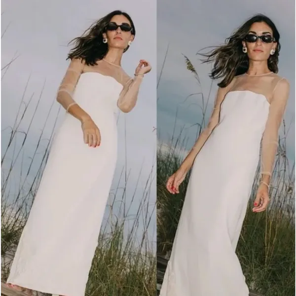 Antonio Melani x Elizabeth Damrich Babe Mesh Crepe Soutache Maxi Dress US 2 NWT - Image 4