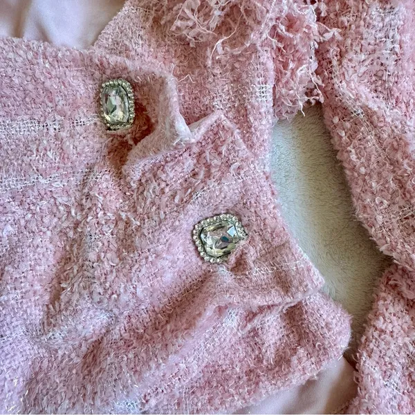 Nana Jacqueline Pink Blazer Size XS - Image 3