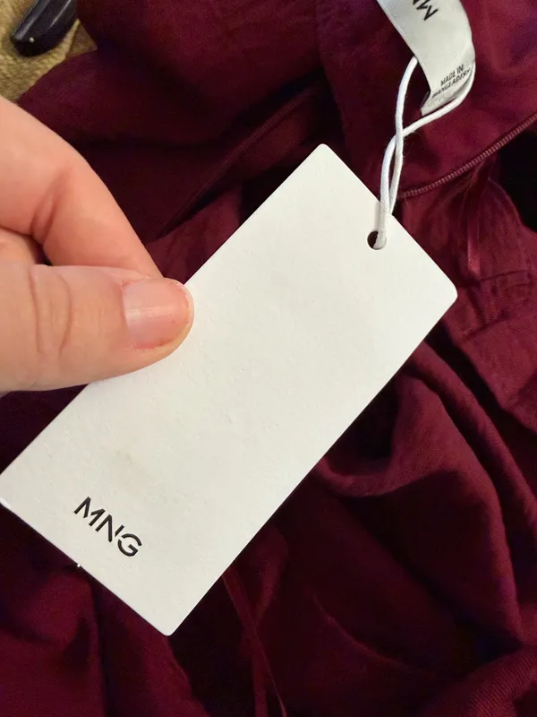 Mango Maroon Cut Out Dress - Image 4