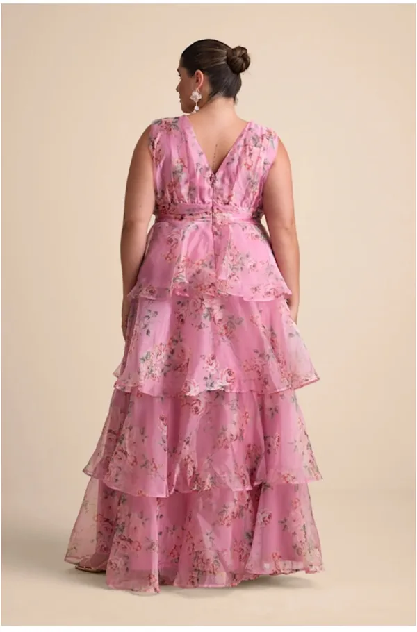 Lulus Pink Floral Maxi Dress - Image 2