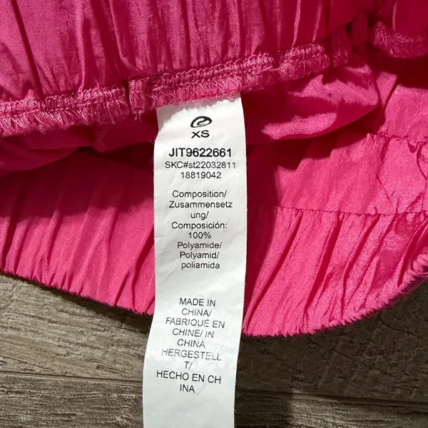 Shein Hot Pink Smocked High‎ Waist Running Shorts XS - Image 5