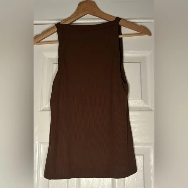 Sweet Romeo Brown Ribbed Tank Size XS NWT‎ - Image 2