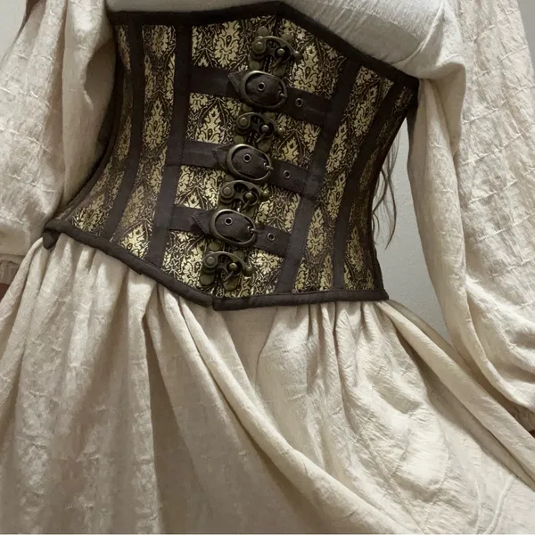 NWT Brocade Corset Top Estimated Small Renaissance Cottagecore Dark Academia - Image 2
