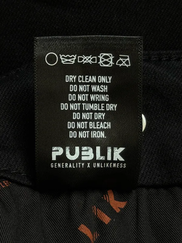 Publik Denim Black Beaded Star Flare Jeans Men’s Size 32x35 - Image 8