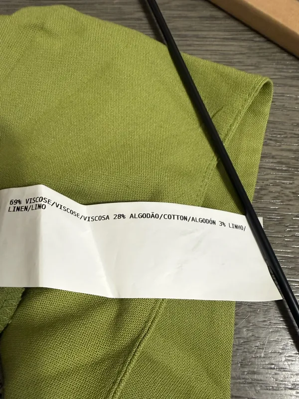 Forum AMC Textil Sleeveless Green Halter Wrap Jumpsuit Brazil Brand Size XS - Image 7