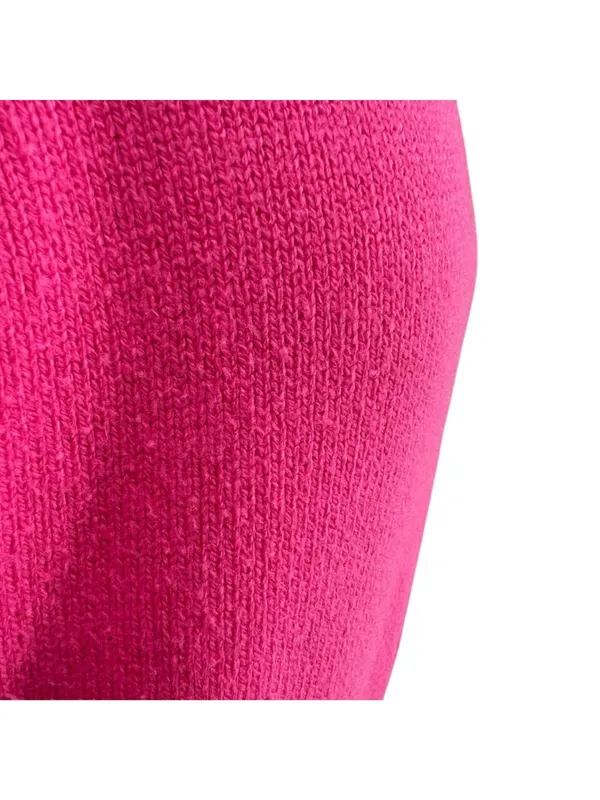 French Connection Puff Sleeve Turtleneck Sweater Pink Size Small Preppy Bold - Image 7