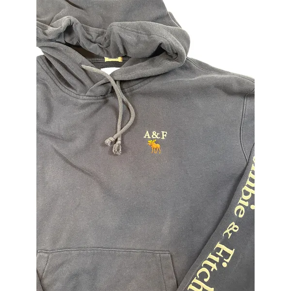 Abercrombie & Fitch Soft Collection Relaxed Fit Embroidered Hoodie | Size Small - Image 8