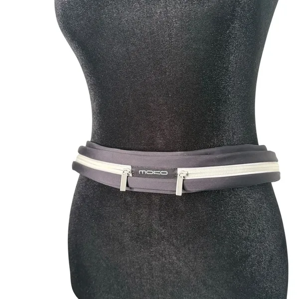 Unisex Adult Dual Pouch Running Belt Adjustable Sweatproof Waist Pack Fitness - Image 4