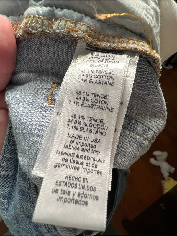 Good American Women’s Size 12/31 Good Leg Jeans Light‎ Wash Distressed Destroyed - Image 10