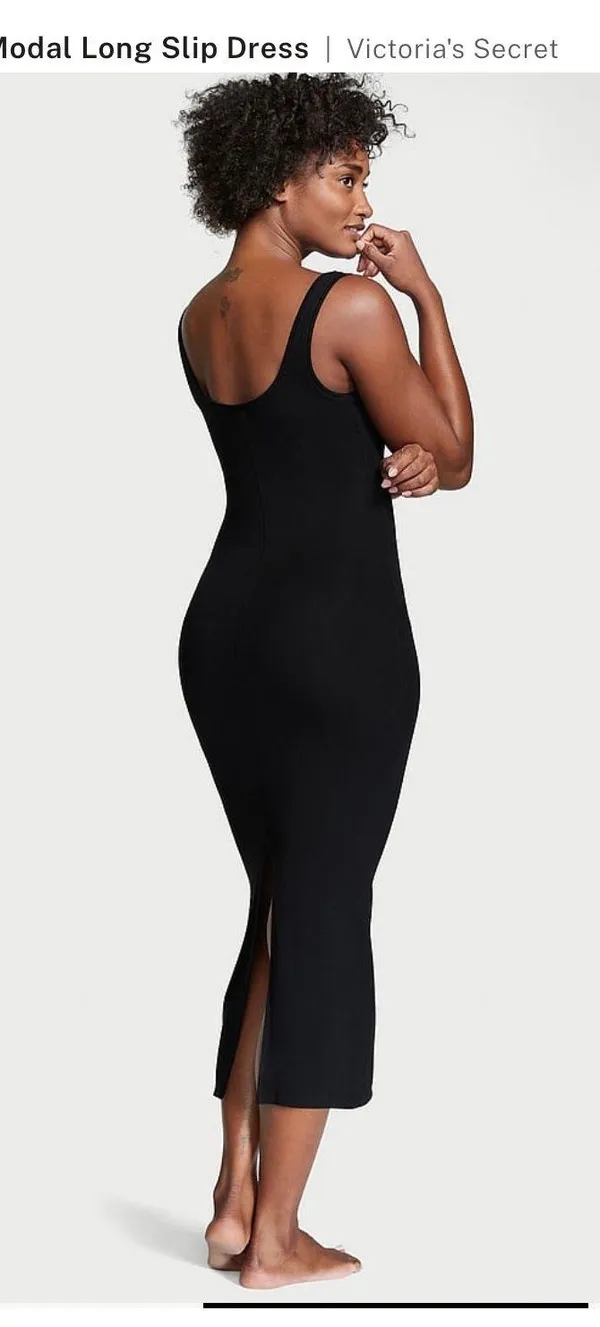 Victoria's Secret Ribbed Modal Long Sleep Dress - Image 5