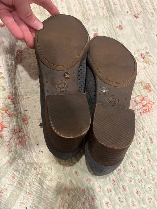 Lucky Brand Dark Gray Perforated Ankle Booties - Image 4