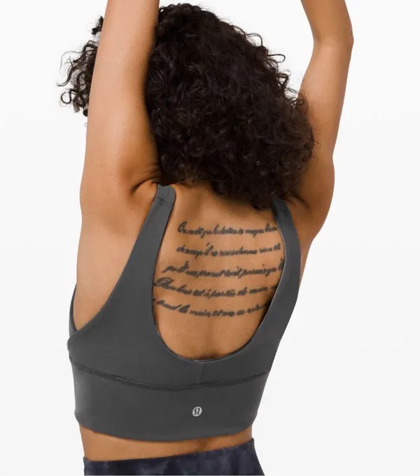 Lululemon Diamond Dye / Graphite Grey Align Reversible Light Support Size 4 - Image 10