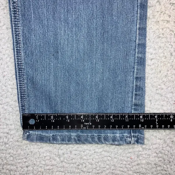 Vtg‎ Embellished Straight Leg Jeans Women 14 35x31 Stretch Y2K Western Outdoor - Image 11
