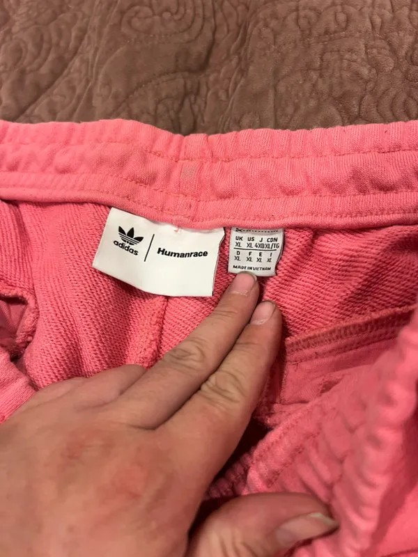 Adidas Coral Pink Fleece Sweatpants Set - Image 4