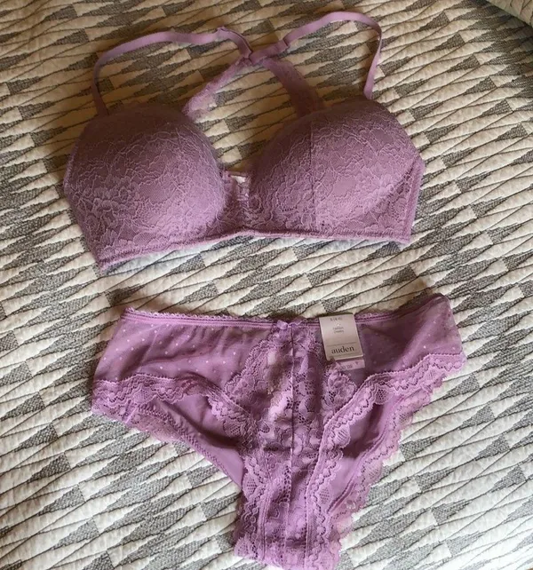 Auden softcup racerback lace bra bralette M - Image 4