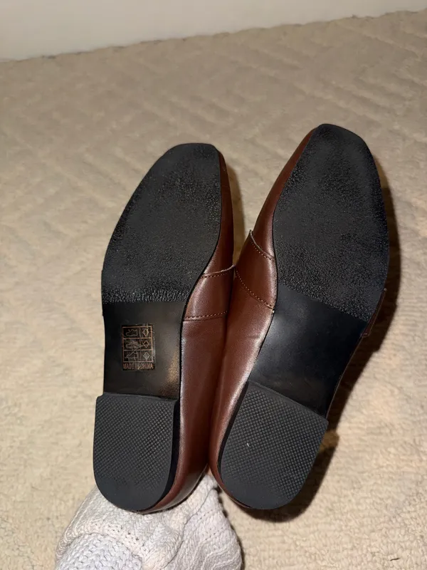 Brown Horsebit Loafers Square Toe Flats Ferragamo Inspired - Image 5
