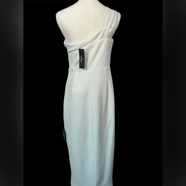 Lulu's White One Shoulder Dress‎ - Image 2