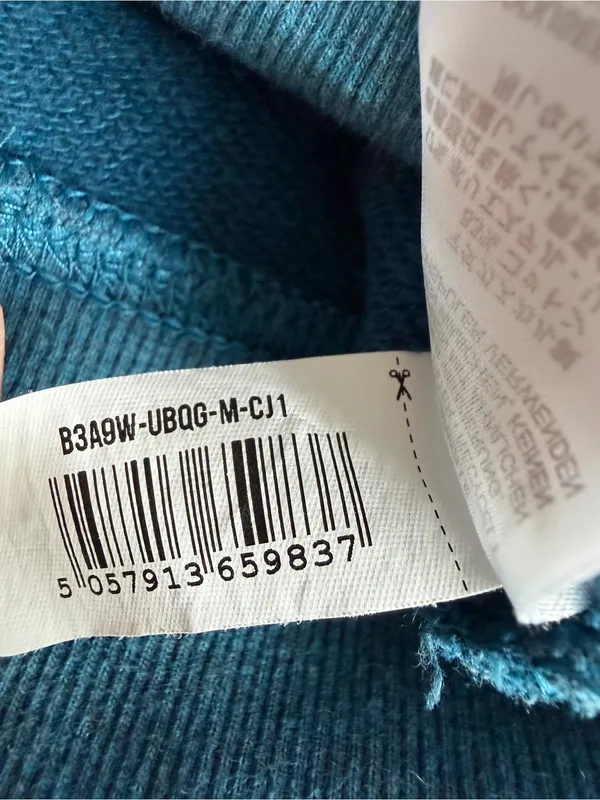 Gymshark Teal Blue Cropped Oversized Sweatshirt Pullover Women’s Medium - Image 8