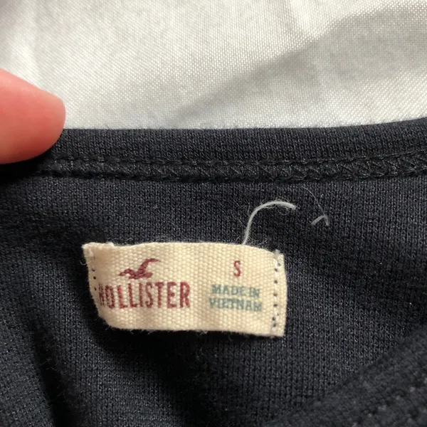 Hollister Black 3/4 Sleeve Skater Dress - Image 3