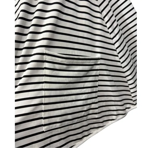 Kefee Kol Nursing Poncho Cover Up Black White Stripes‎ - Image 7