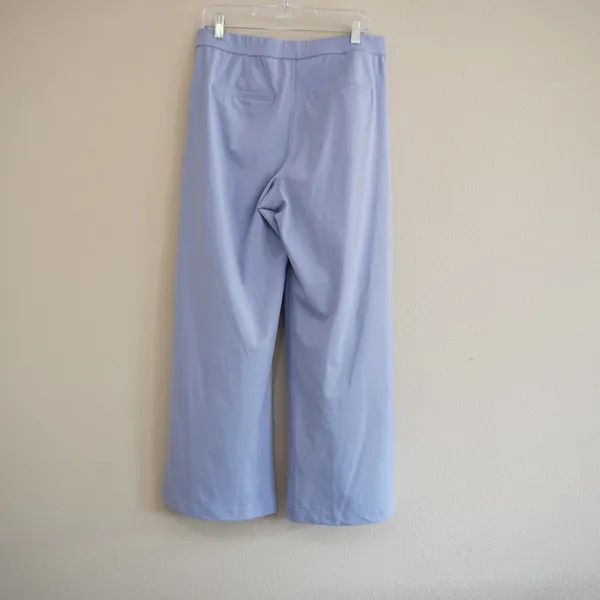Halara High Waisted Wide Leg Pleated Trousers Periwinkle Blue Size L Regular NWT - Image 5