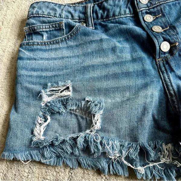 Lucky Brand Cut Off Denim Plus Size Shorts Size 14/32 - Image 8