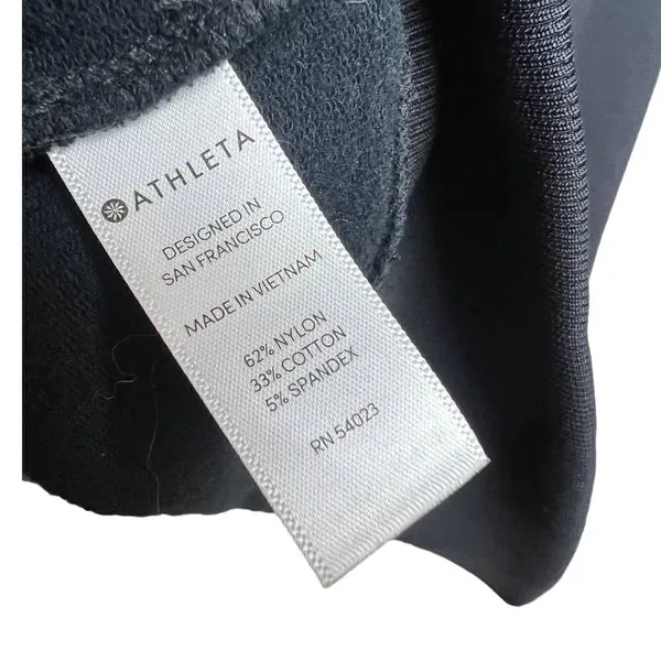 Athleta Circa Track Sweatshirt Black Dress Sz. XS - Image 6
