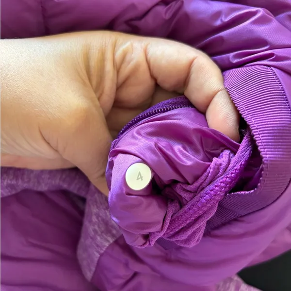 Lululemon Down For a Run Jacket in Tender Violet color size 4 - Image 7