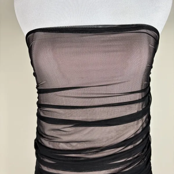 House Of‎ CB London Dress Small Black Strapless Mini Bodycon Cocktail Whimsigoth - Image 3