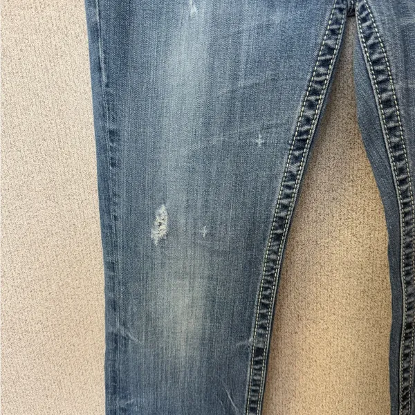 Miss Me Women Size‎ 30 Boot Cut distressed Blue Denim Jeans Western - Image 2
