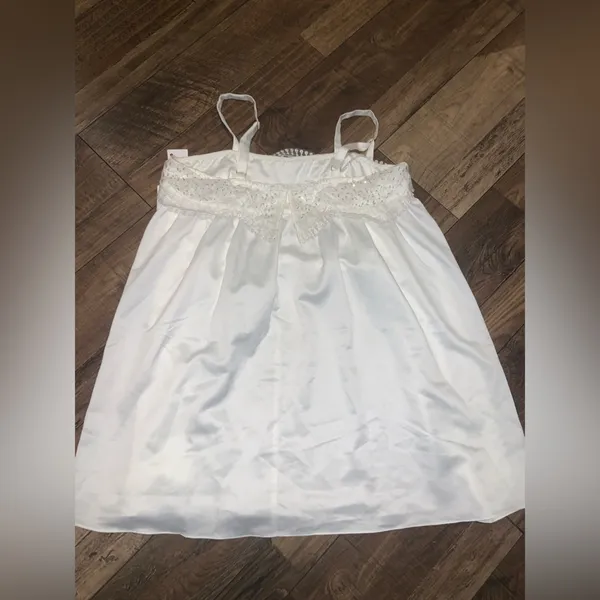 Rya Primrose beaded Chemise Nwt M slip satin anthro wedding sexy lingerie $150 - Image 10
