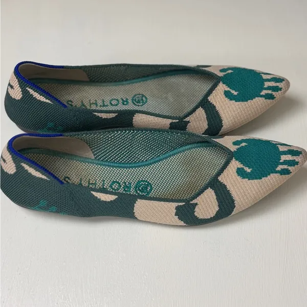 ROTHY'S Moroccan The Point Flats Retired Size 9 - Image 3