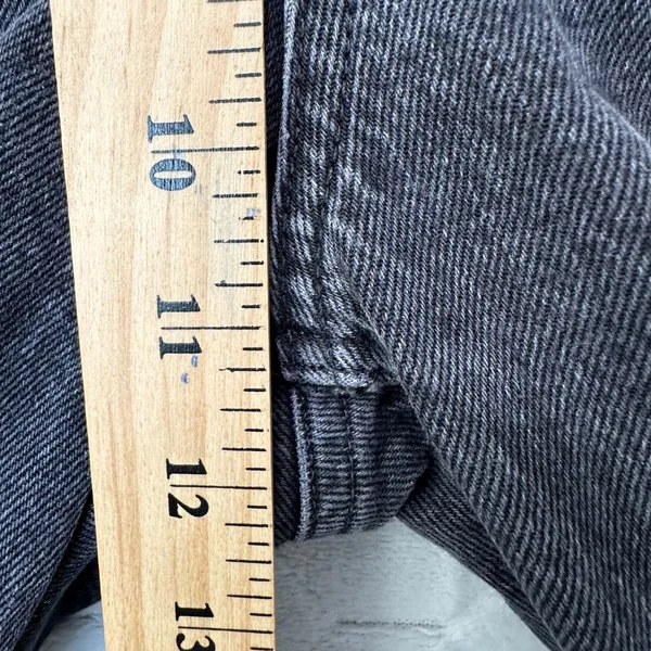 Abercrombie & Fitch 70s Vintage Flare Jeans 24/00R Black Ultra High Rise Curve - Image 5