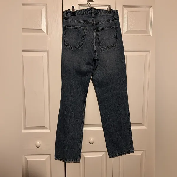 Zara Dark Blue Straight Jeans - Image 3