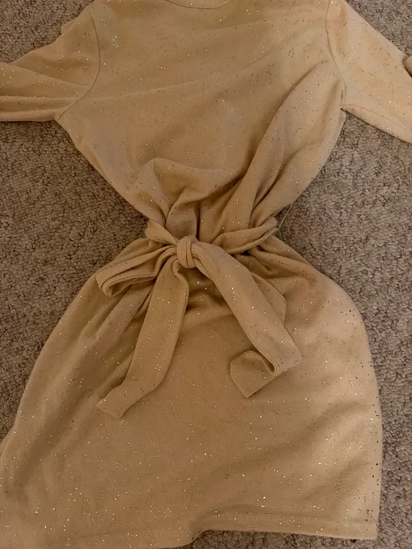 Tan long sleeve dress Size M - Image 2