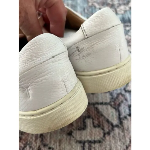 Frye Ivy Low Lace Up White Sneakers Leather Size 8.5 Shoes - Image 6