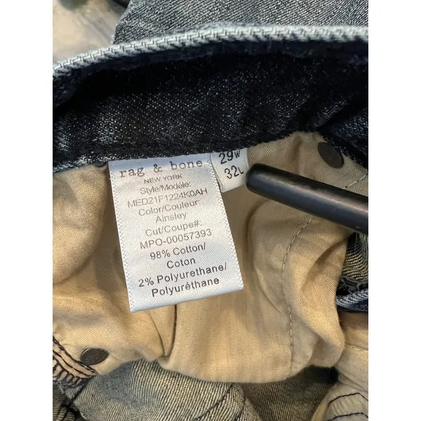 Rag & Bone Fit 1 Skinny Jeans Size 29x32, distressed - Image 10