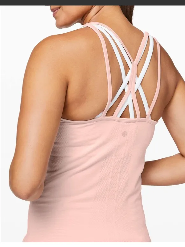 Lululemon swiftly tech strappy‎ tank 6 butter pink - Image 2