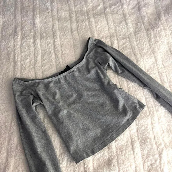 Forever-21 Women's Grey Crop-top - Image 5