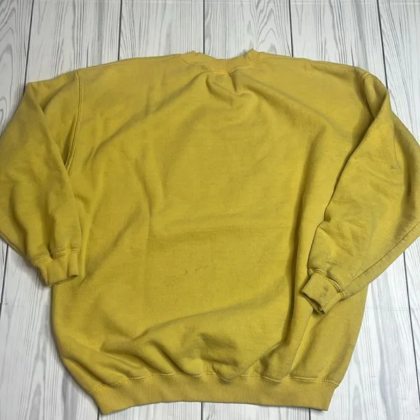 90s Vintage Embroidered Shop still You Drop Sweatshirt Yellow Large - Image 6
