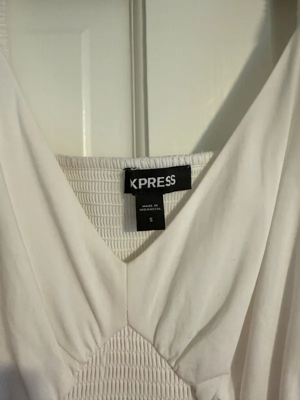 Express White Ruffle Maxi Dress - Image 6