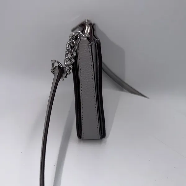 Kate Spade Eva Chain Pebbled Leather Gray Crossbody Purse - Image 4