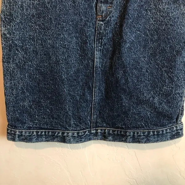 Lee Vintage Acid Washed 80’s 90’s High‎ Rise Denim Skirt - Image 5