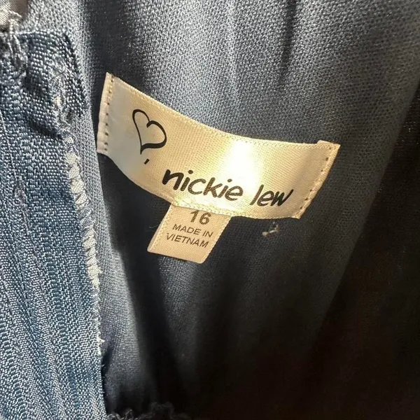 X215. Love, Nickie Lew -blue maxi dress - Image 4