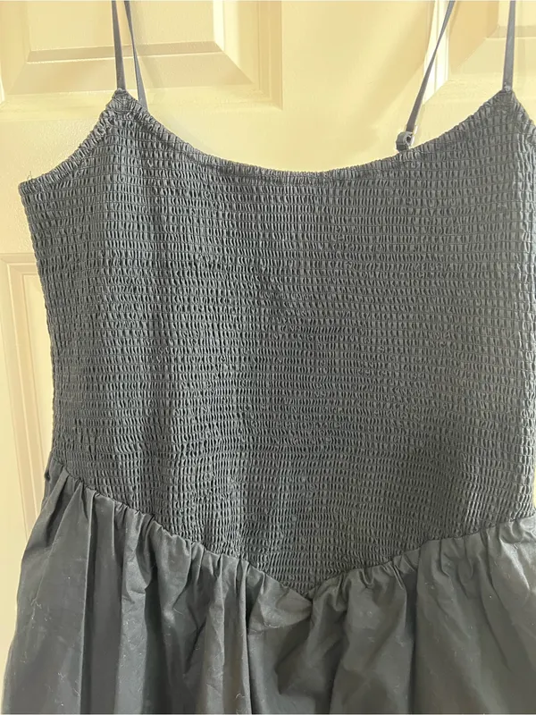 Abercrombie Dipped-Waist Smocked Mini Dress - Image 2