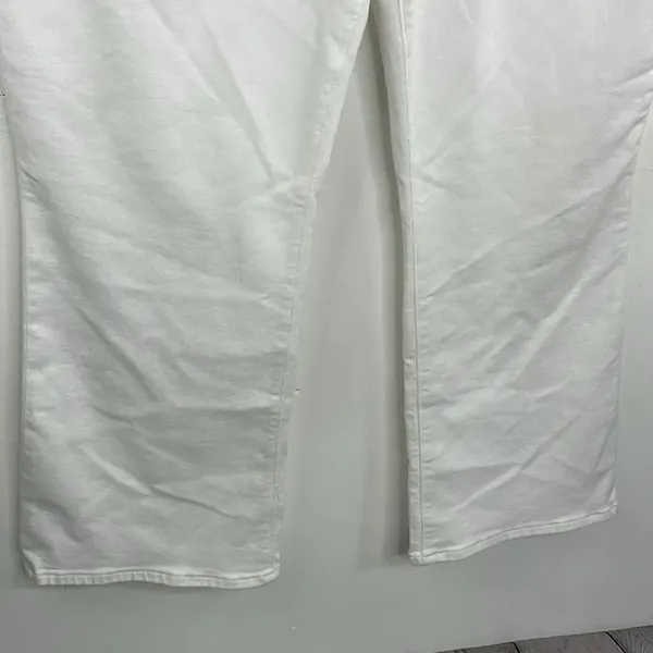 Madewell Mid Rise Kick Out With Magic Pocket White Plus Size - Image 5
