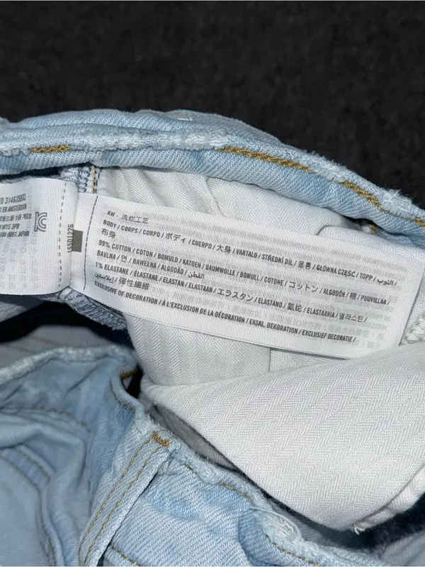 Abercrombie Fitch Jeans 90s Relaxed High Rise Light Wash Denim Distressed 2 LONG - Image 9