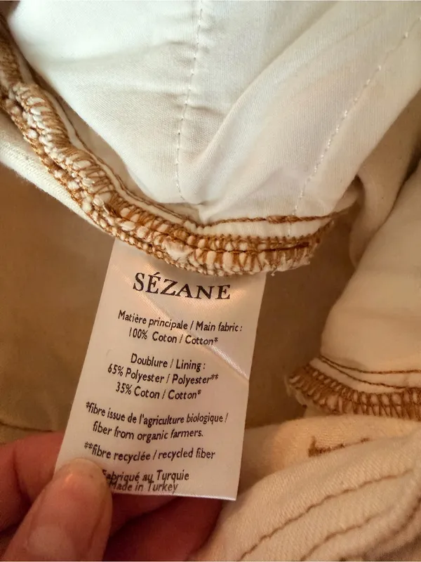 Sézane High-Waisted Button-Fly Jeans size 36 - Image 4
