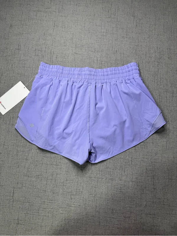 Lululemon Hottie Hot High Rise Athletic Shorts Lilac Smoke Size 12 NWT - Image 7