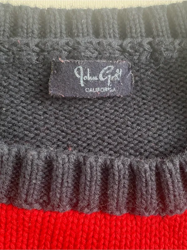 J GALT striped pullover sweater Red Size undefined - Image 8